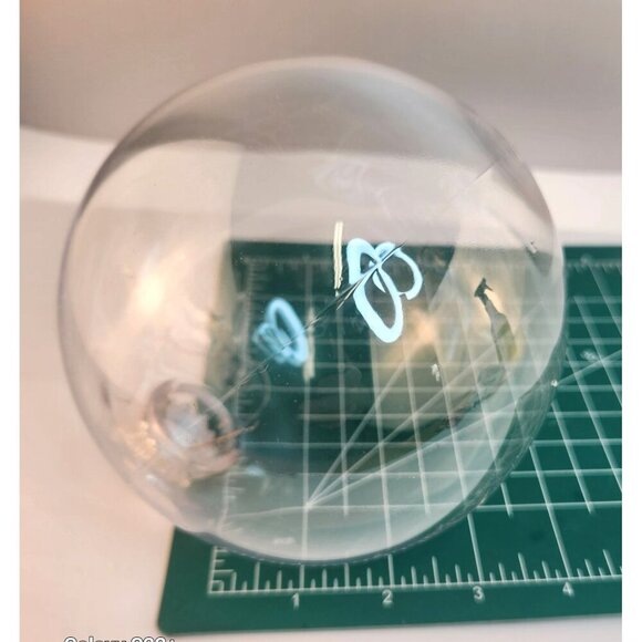 Clear Plastic DIY Ornaments Set Of 3 5-Inch Hanging Decoration Fillable - Picture 5 of 7